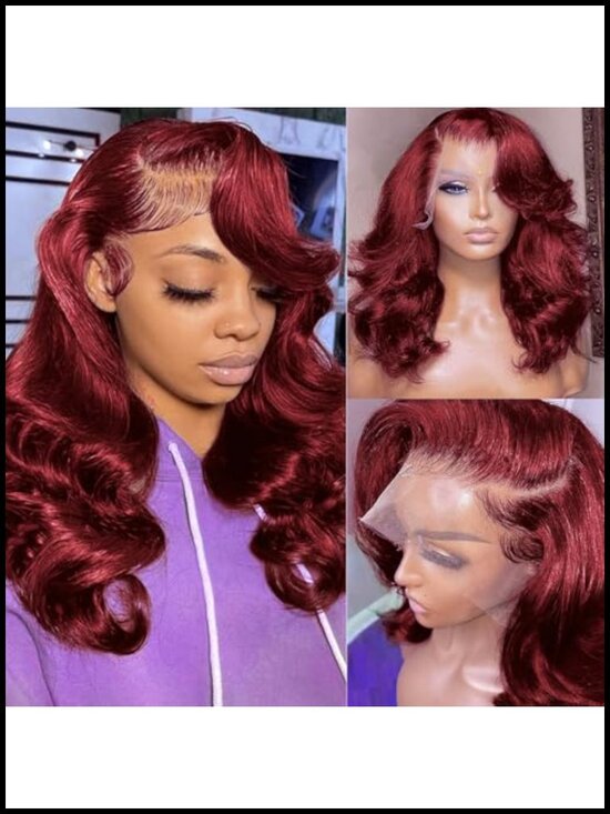 Human Hair Bob Wig Body Wave 13x4 HD Lace Front Wig 180% Density Pre Plucked main image 6